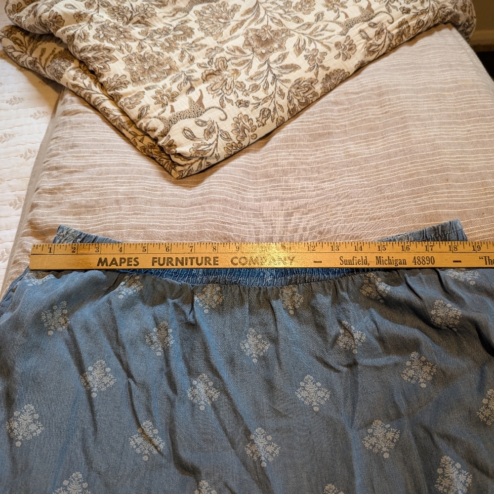 Lauren Lane for Sonoma block print lyocell long skirt - Picture 5 of 12